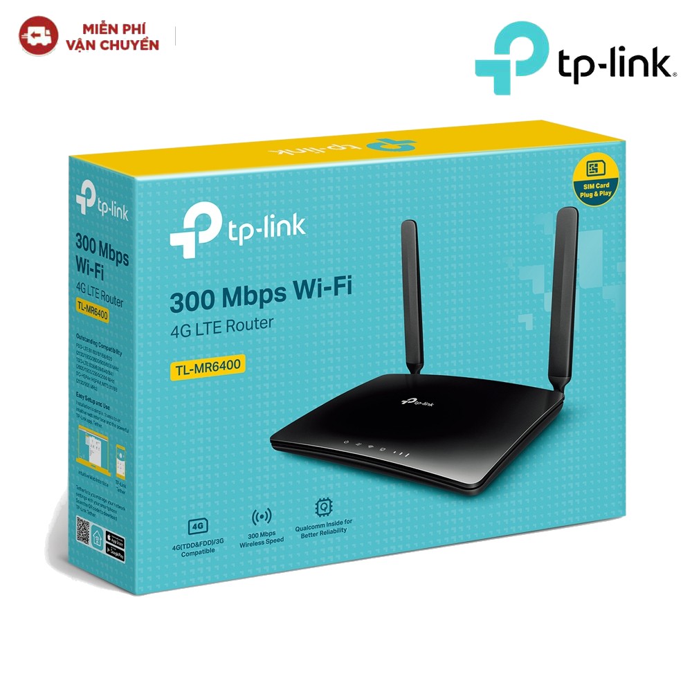 Bộ Phát Wifi Di Động TP-Link TL-MR6400 4G LTE Chuẩn N 300Mbps