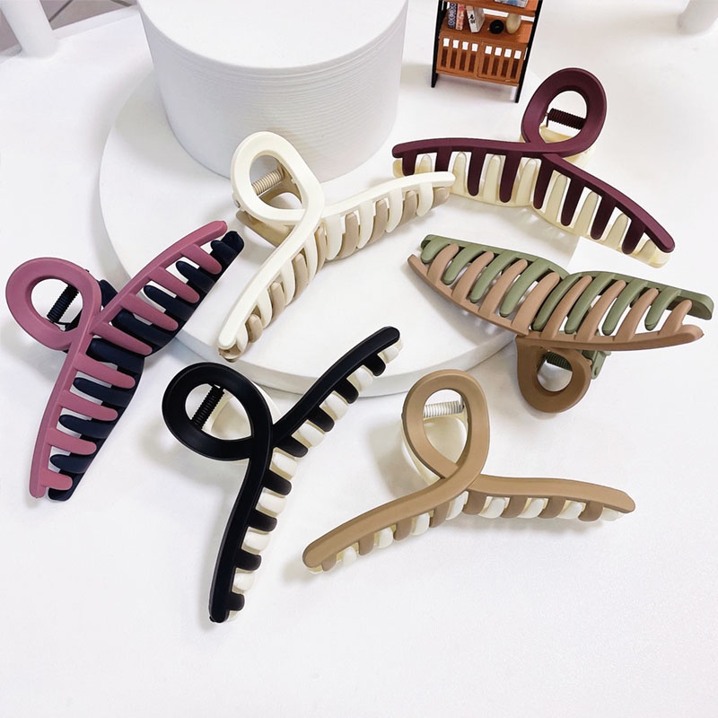 Kẹp Tóc acrylic Hai Tông Màu Phong Cách Hàn Quốc Thời Trang Mới
