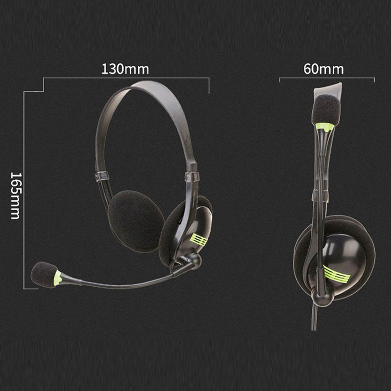 PC Tai Nghe Chụp Tai Jack Cắm Usb Có Micro Tiện Dụng