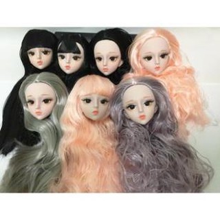Haiminh . Đầu búp bê mô phỏng BJD DF có gắn lông mi giả