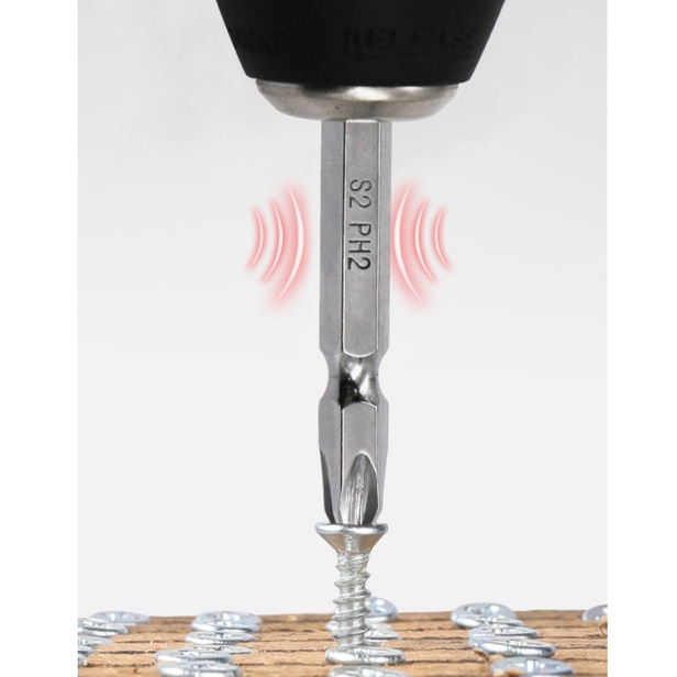 Mũi vít YTB 2 đầu trắng nâu siêu cứng bắn không mẻ đầu, đầu bắn vít, vít nam châm