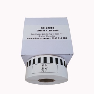 Nhãn in máy Brother QL700 / QL800 / QL810W / QL820NWB / QL1100 / QL1110NWB - kích thước 29mm x 30.48m
