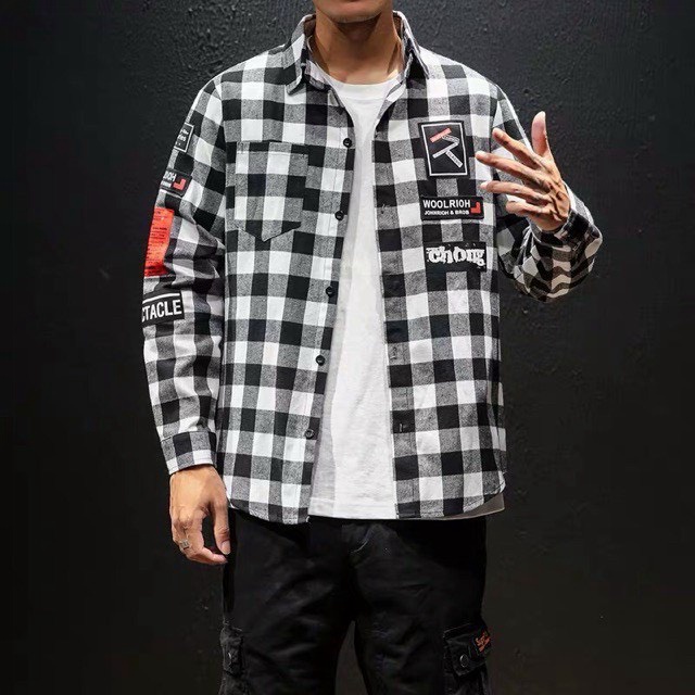 (HCM) ÁO SƠ MI NAM SỌC CARO CỰC CHẤT TÔN DÁNG ÔM FORM CHO CÁC BẠN TRẺ KME FASHION
