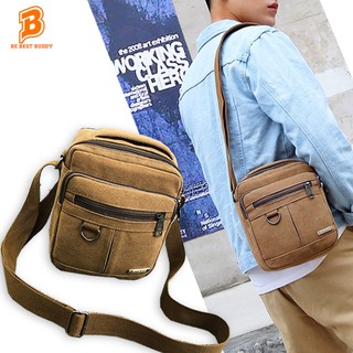 Túi đeo chéo Nam Vintage Canvas Túi đeo chéo nhỏ