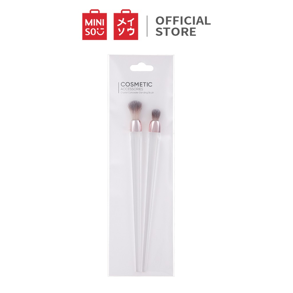 [Mã FMCGMALL giảm 8% đơn từ 250K] Cọ che khuyết điểm Miniso Crystal Concealer, 2 cây - Hàng chính hãng