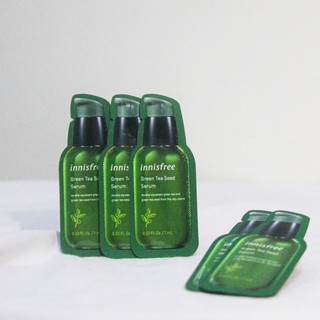 [Sample] Tinh chất dưỡng ẩm cô đặc từ Dầu hạt trà xanh Green Tea Seed Serum Innisfree 1ml