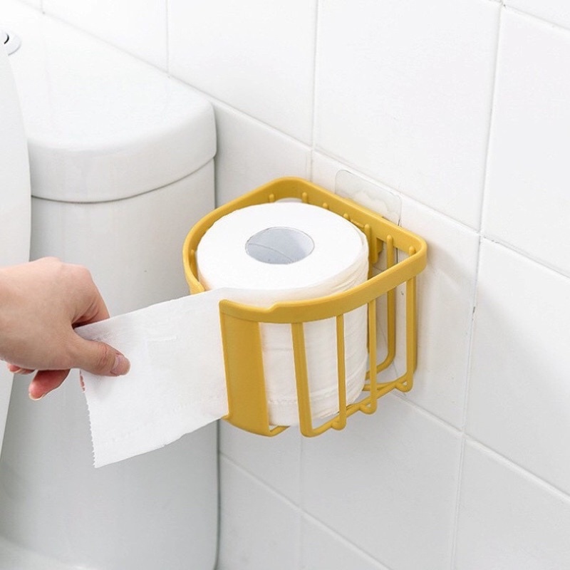 Giỏ nhựa dán tường đựng giấy vệ sinh Giỏ đựng đồ trong phòng tắm Camcam HomeWare