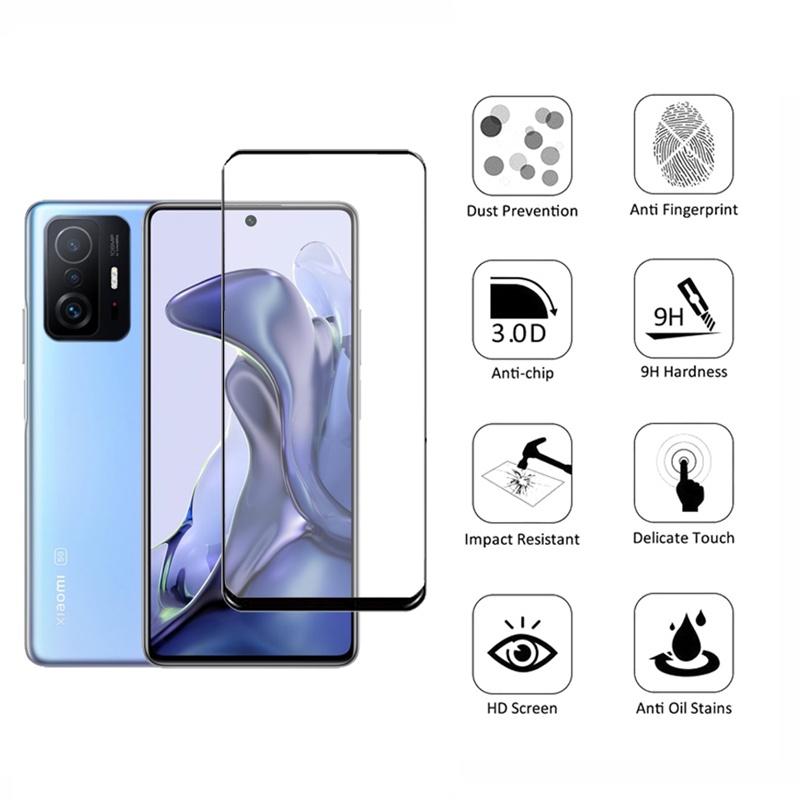 Kính cường lực bảo vệ màn hình/camera cho Xiaomi 11T 11 Lite 5G NE 11T Pro 11 Lite 4G 5G 11 Ultra 11i Poco X3 Pro NFC F3