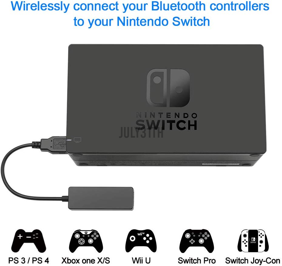 NINTENDO Thiết Bị Nhận Tín Hiệu Bluetooth Cho Máy Chơi Game Ps3 Ps4 Xbox One X / S Wii U / Pro