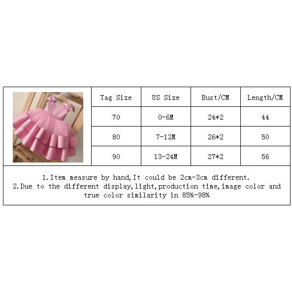 Đầm xòe tutu phong cách công chúa thời trang mùa hè dành cho bé gái 1 tuổi mặc dự tiệc cưới/dạ hội/sinh nhật AX