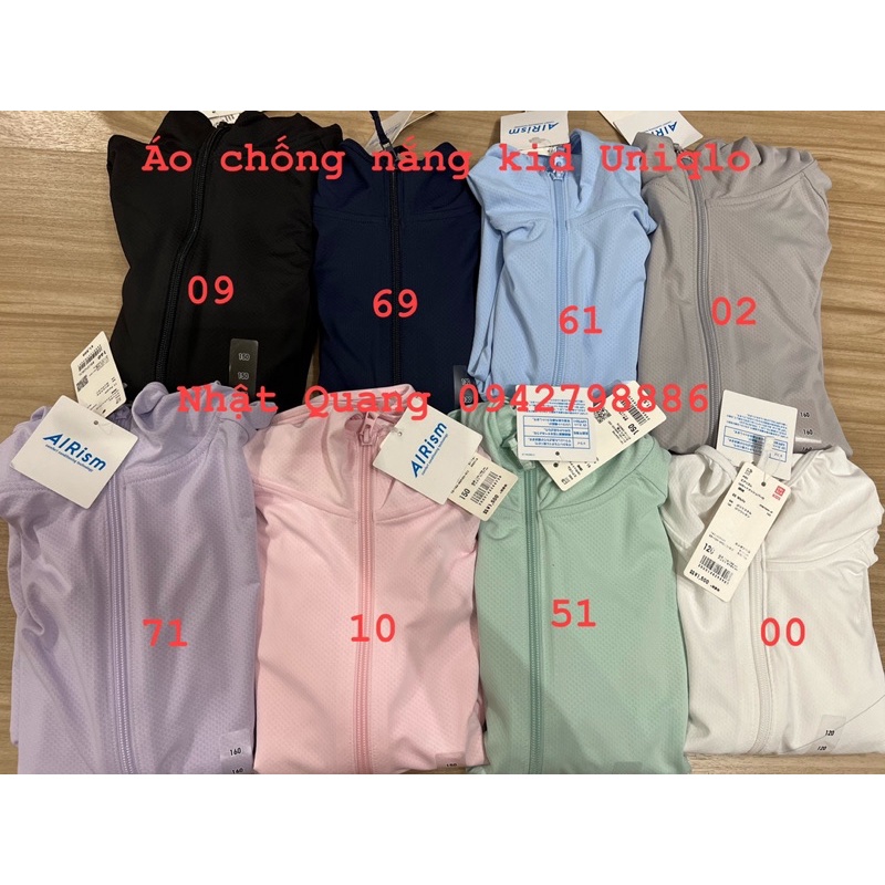 Áo chống nắng kid uniqlo nhâth auth mẫu mới 2022