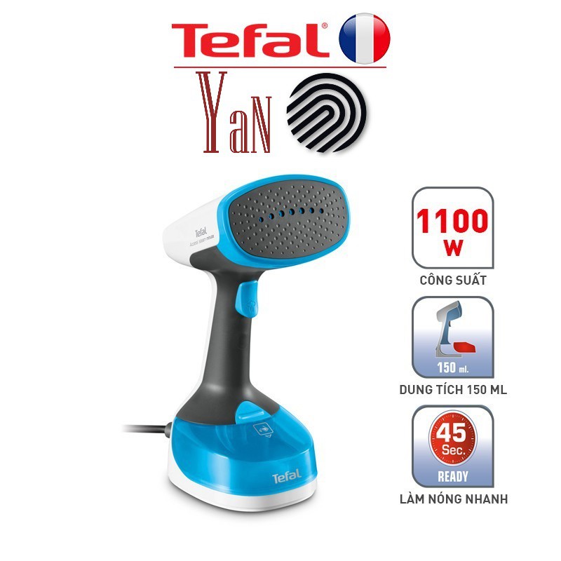 Bàn ủi hơi nước cầm tay du lịch cao cấp Tefal DT7000E0 150ml 1100W - Hàng chính hãng