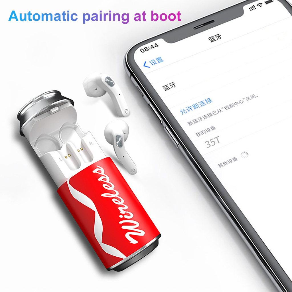 tai nghe không dây Thiết Kế Hình Lon Nước Cá Tính