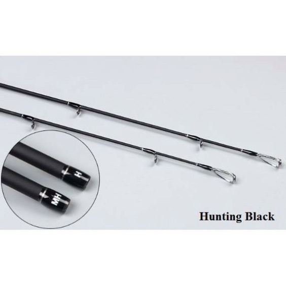 Cần câu lure 2 ngọn Hunting Black,Cần lure máy ngang và máy đứng,Độ cứng MH và H, Thích hợp đánh bạo lực_Đồ câu lure