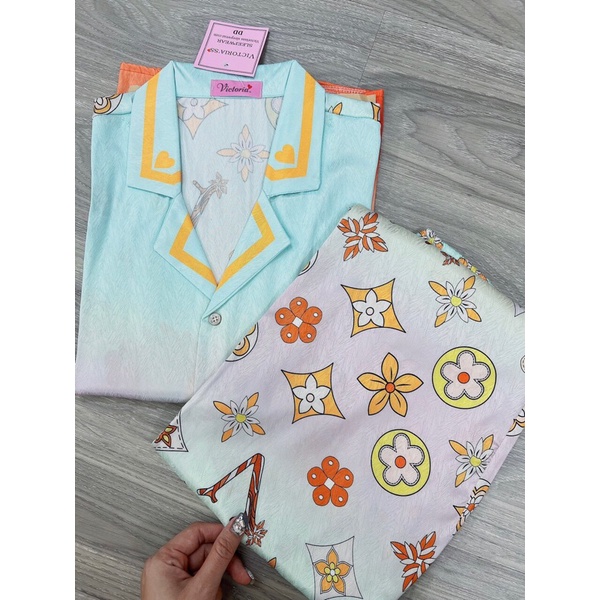 Pijama lụa xước mềm mịn, không nhăn, không xù 100% ️Ảnh thật