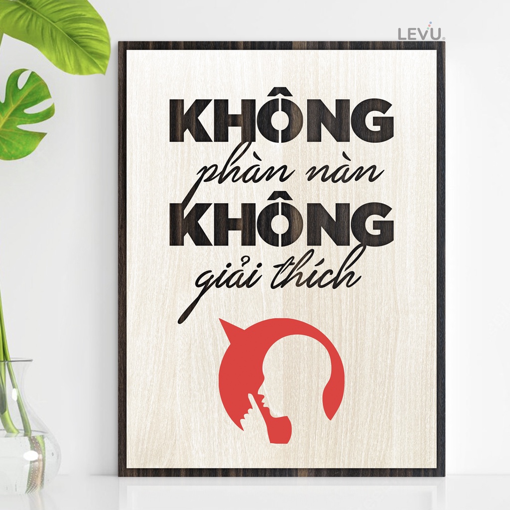 Tranh Treo Tường Handmade LEVU054 trang trí văn phòng nhân viên