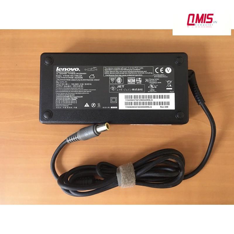 Sạc laptop LENOVO 20V-8.5A 170W (Đầu kim) - 7.9 x 5.5mm – Lenovo Thinkpad W510 W520 W530