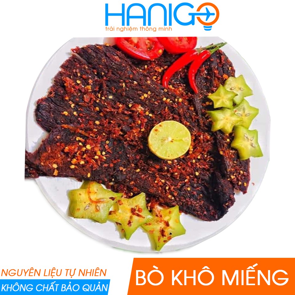 Bò Khô Miếng Đà Nẵng Ngon- Khô Bò Miếng 100% Thịt Bò Tươi- Gia Vị Tự Nhiên- Hanigo Food Đặc Sản Đà Nẵng Ngon