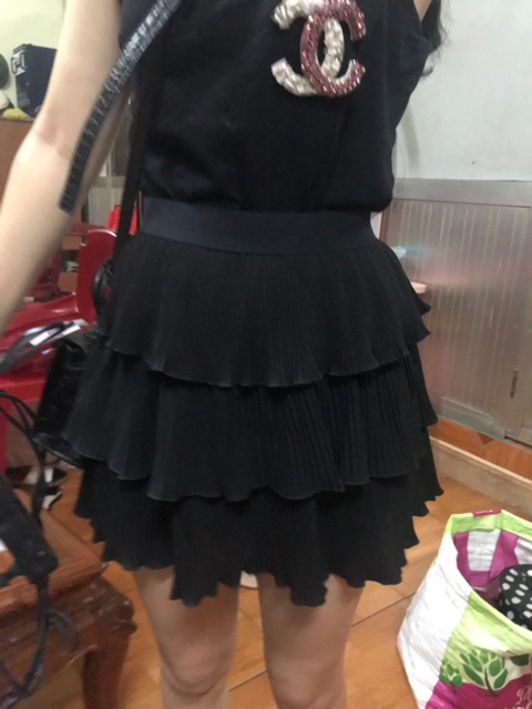 CHÂN VÁY XOÈ 3 TẦNG MS13826