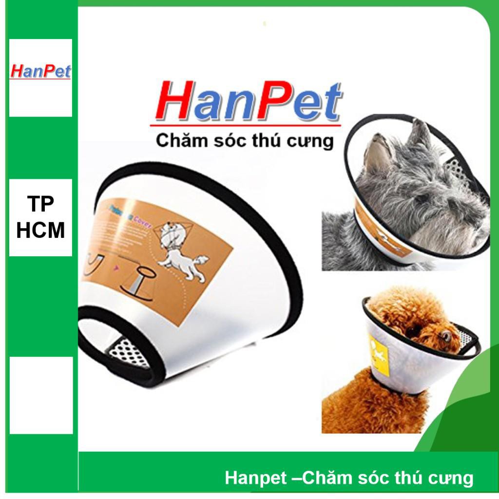 Hanpet.GV- Vòng chống liếm cho chó mèo, Loa chống cắn chó mèo