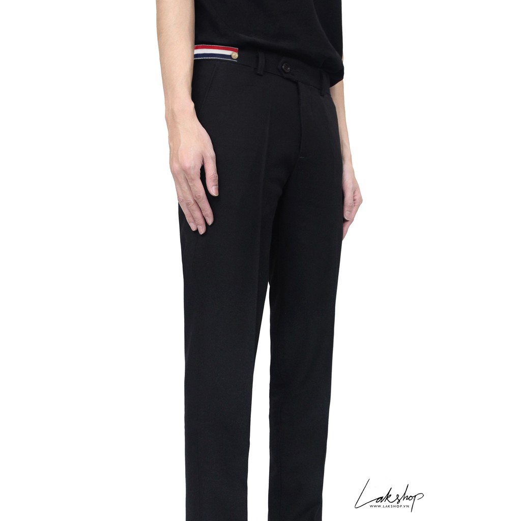 Quần âu T.B Striped Arm Band Black Trouser