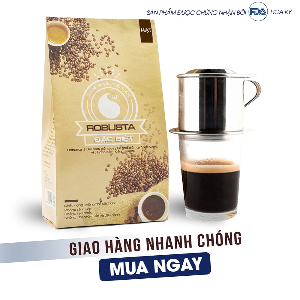 Cafe Pha Phin Loại Đặc Biệt Light Coffee Gói 500g