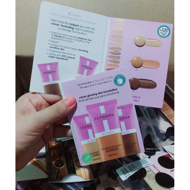 [ Sample ] Kem Nền Sephora Clean Glowing Skin Foundation