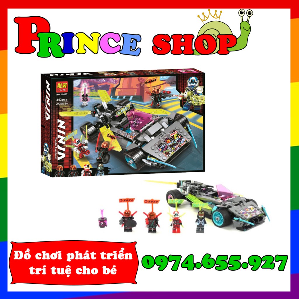 Bộ xếp hình ninjago ss12 phi Thuyền Cánh Kiếm Của Scott Lari 11487