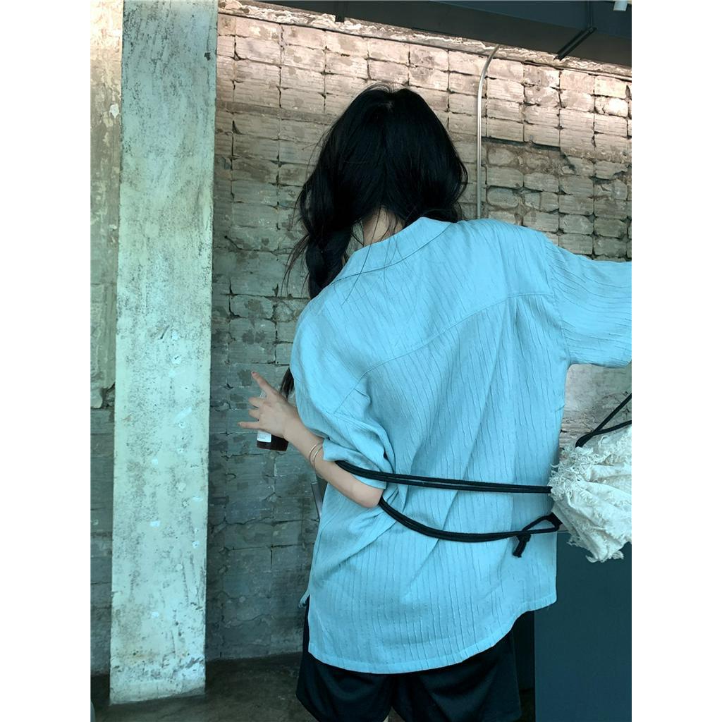 Áo Sơ Mi Dáng Rộng Ngắn Tay Thời Trang Mùa Hè Cá Tính 63079