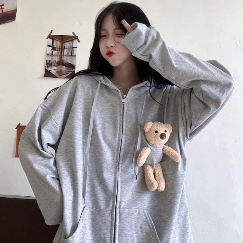 [Xả Kho]Áo Khoác Hoodie Nỉ Unisex Tay Bồng Nữ Jacket Form Rộng Có Mũ  Ulzzang Đủ Mẫu Hot 2021