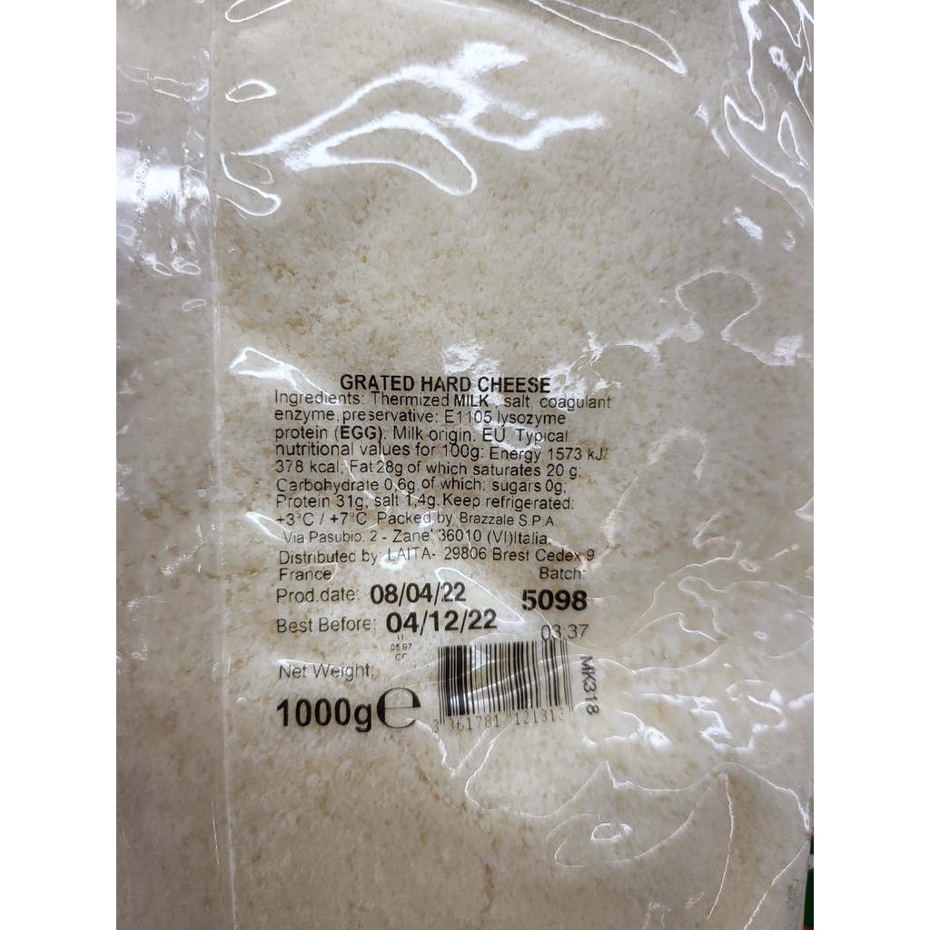[100g] PHÔ MAI BỘT Parmesan Cheese (nw0)