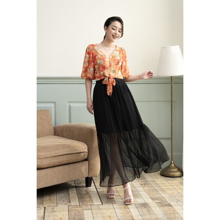 Chân váy midi, chân váy dáng dài midi CLARA MARE - SKI3001 | BigBuy360 - bigbuy360.vn