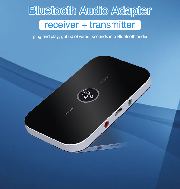 Bộ chuyển đổi âm thanh không dây Bluetooth 2 trong 1 AUX B6 cho TV/máy tính/xe hơi