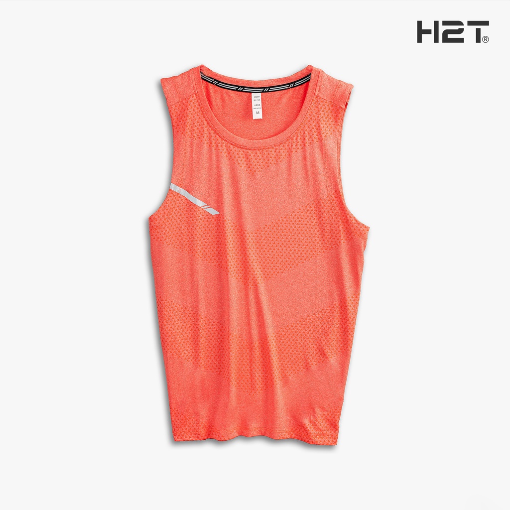 Áo Ba Lỗ Nam H2T Form Tank Top Khỏe Khoắn, Chất Vải Mỏng Nhẹ Mát, Phối Dệt Lỗ Li Ti Chữ V Thoáng Khí 1444