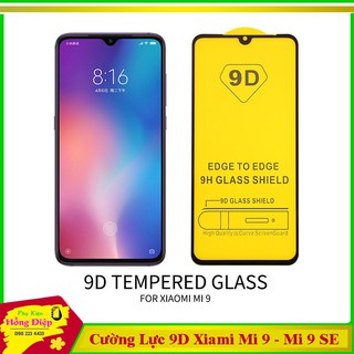 Kính cường lực 9D Xiaomi Mi CC9E/ MiA3 fulll keo màn hình, không chấm li ti-màu đen