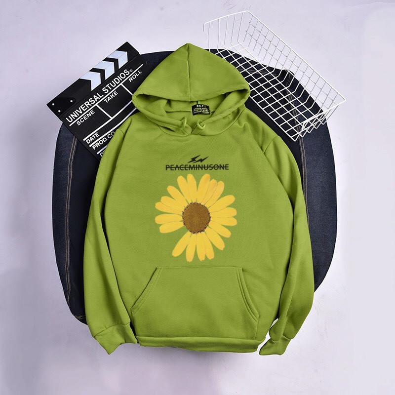 ÁO KHOÁC NAM NỮ UNISEX   FREESHIP   ÁO HOODIE IN HÌNH BÔNG CÚC CHẤT NỈ DÀY DẶN GIỮ ẤM TỐT