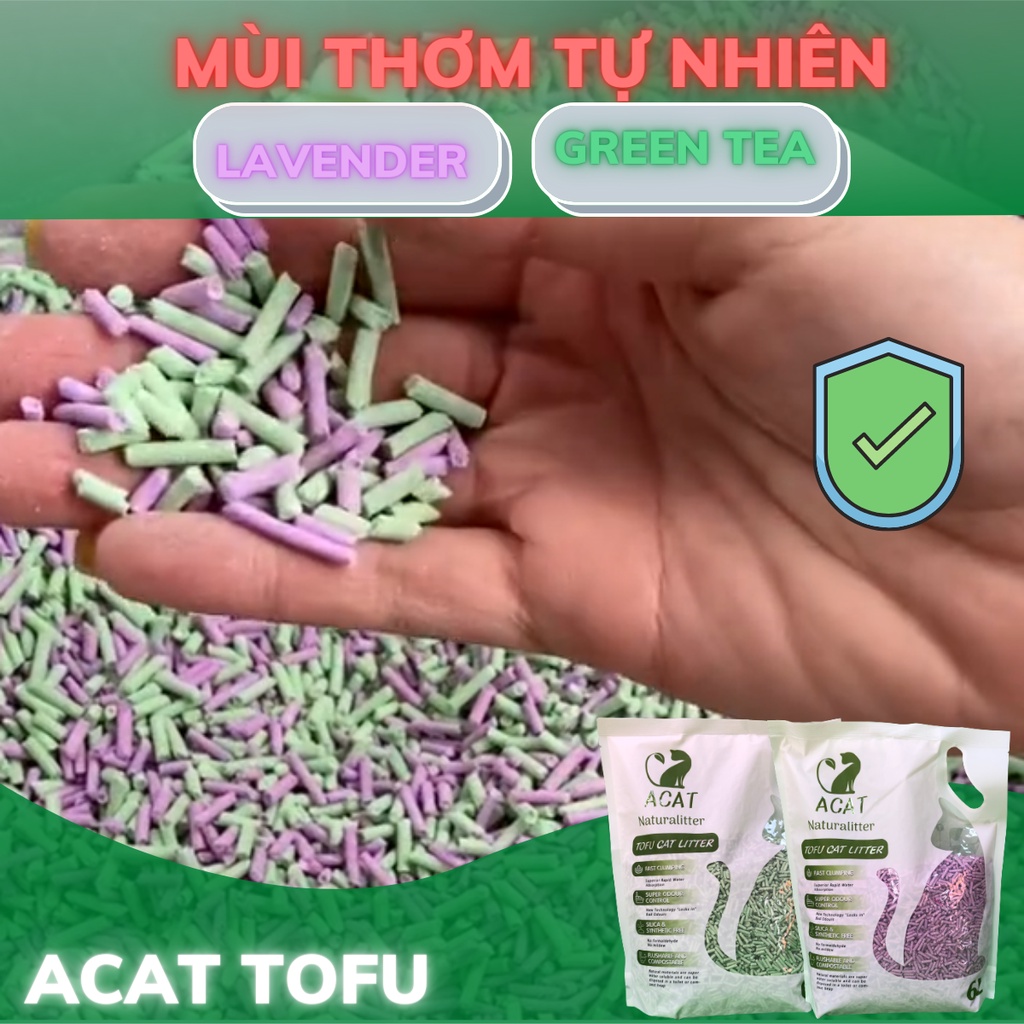 2 túi cát đậu nành ACAT TOFU 6L tặng pate