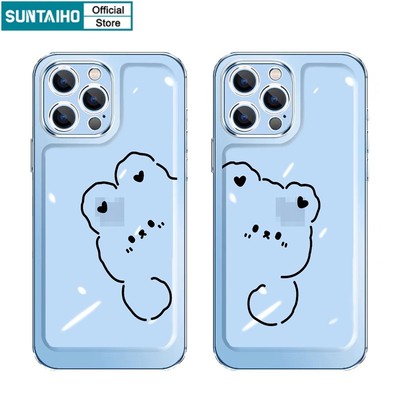 Ốp lưng iphone ốp lưng iphone Ốp điện thoại SUNTAIHO bằng TPU dẻo trong suốt thích hợp cho iPhone 11 Pro Max / 13 12 Pro / Xs Max Xr Xs 8 7 Plus