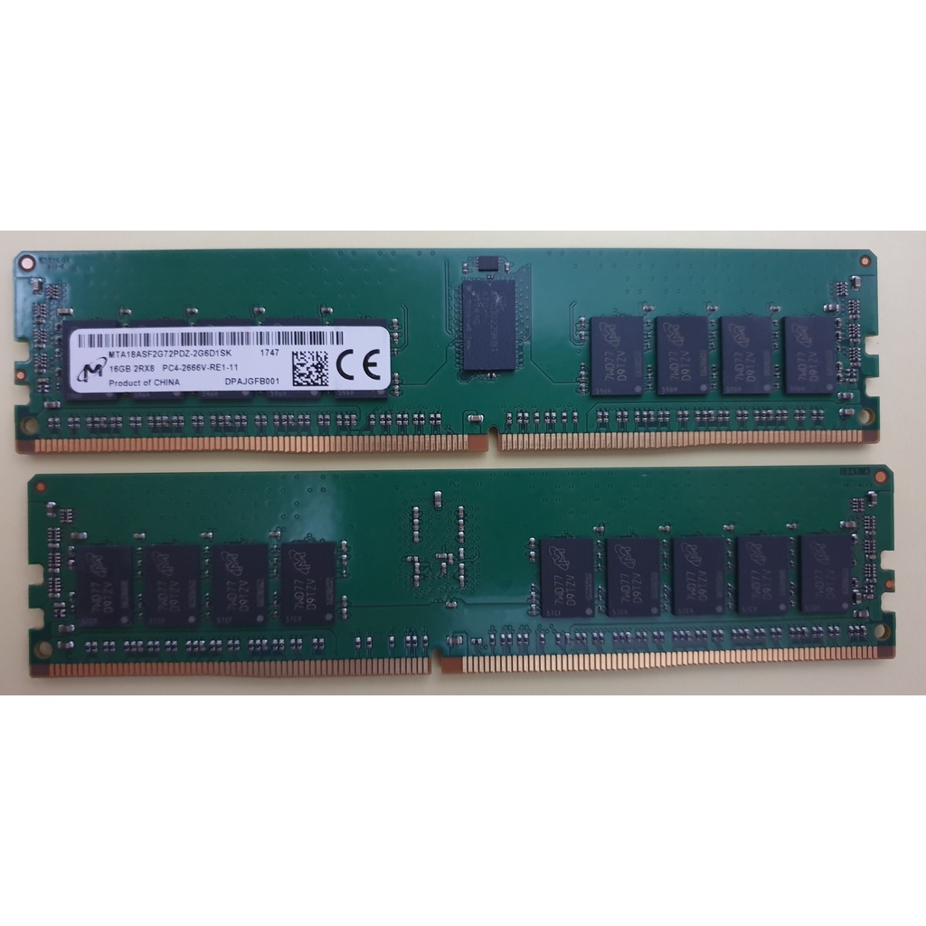 RAM Server DDR4 8GB, 16GB, 32GB ECC REG bus 2666, 2400 hoặc 2133 - RAM tháo máy chính hãng