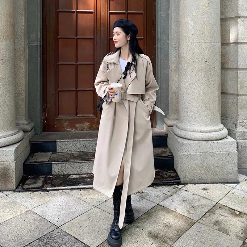 Áo khoác manto dài mùa thu style Hàn Quốc | BigBuy360 - bigbuy360.vn