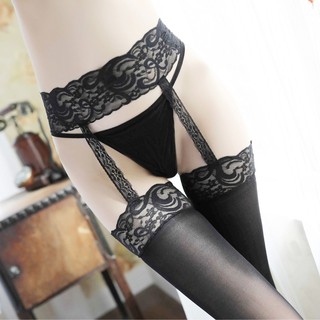 Kẹp tất sexy kẹp tất ren quyến rũ, tất đùi ren sexy siêu gợi cảm váy kẹp + tất đùi
