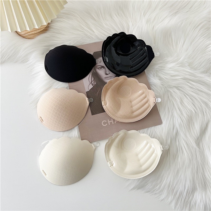 Áo Dán Ngực Tạo Khe Đệm Bàn Tay Nâng Ngực Vỏ Sò Thông Hơi Cao Cấp