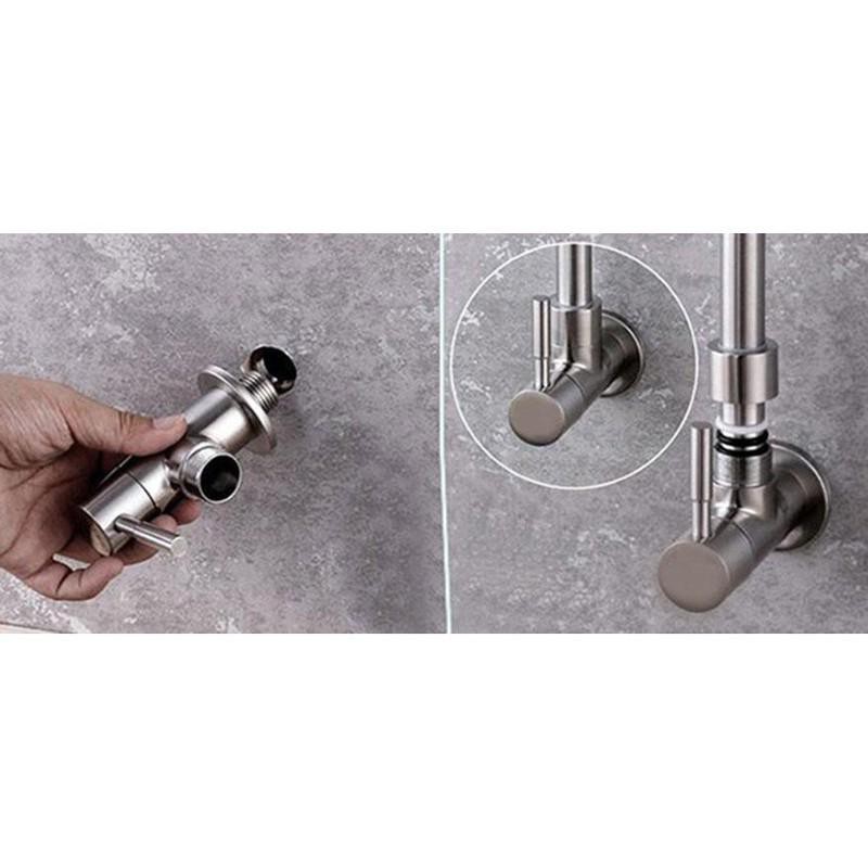 Vòi rửa chén bát nước lạnh [ inox 304 cao cấp, siêu bền ] - Vòi rửa nhà bếp gắn tường