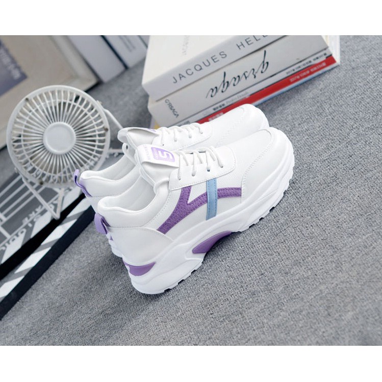 Giày Sneakers Nữ, Giày Thể Thao Nữ Hot trend Màu Sắc Cực Đẹp, Kiểu Dáng Thon Gọn Cao 5cm