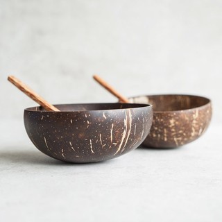 Combo 2 Bát gáo dừa + 2 Muỗng gáo dừa ECO CRAFT