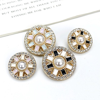  10 cái   lốc Nút tròn tinh tế Rhinestone lên áo sơ mi phụ nữ Nút trang trí cho hàng thủ công Phụ kiện may tự làm Nút cho quần áo 