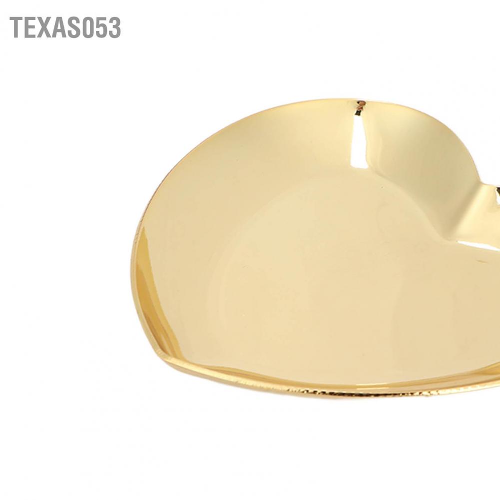 [Hàng mới về] Khay trộn màu sơn/ mỹ phẩm trang điểm/ trưng bày móng tay hình trái tim làm bằng thép không gỉ