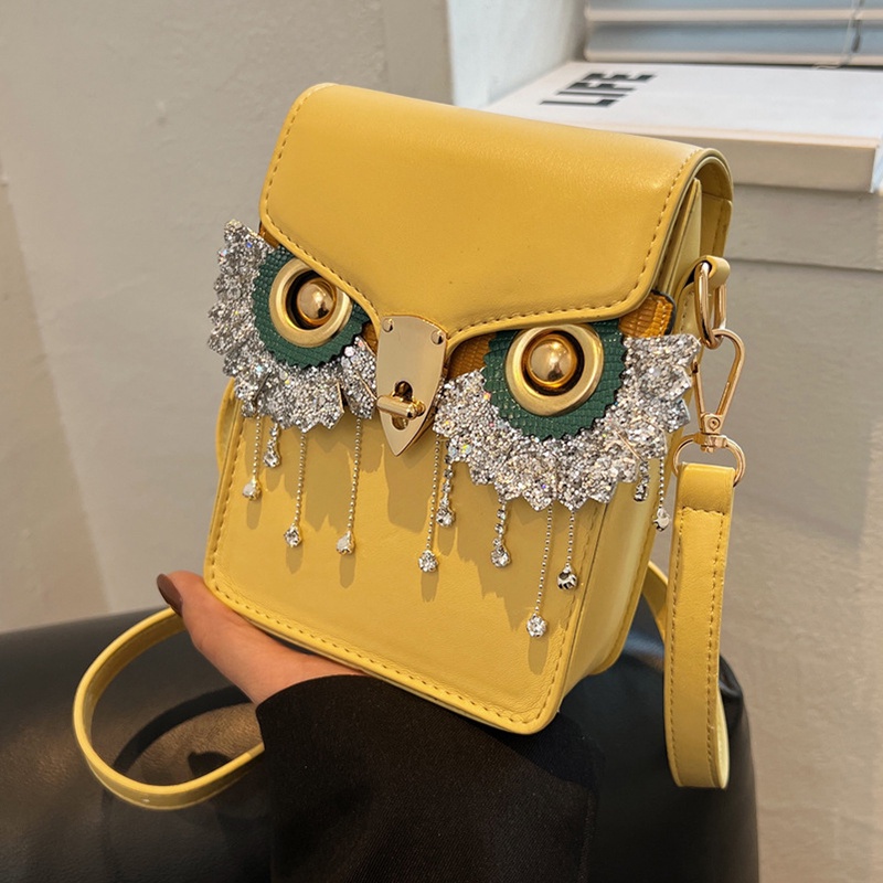 Túi Đeo Vai Hình Vuông Cỡ Nhỏ Phối Tua Rua Thời Trang Cao Cấp Cho Nữ