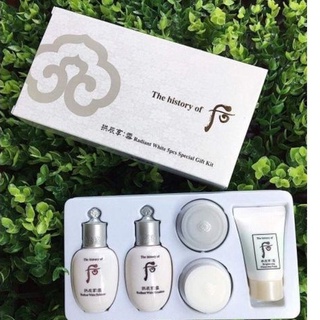 Set dưỡng trắng da mờ thâm nám whoo trắng - Whoo Seol Radiant White Special Gift Set (hàng công ty)