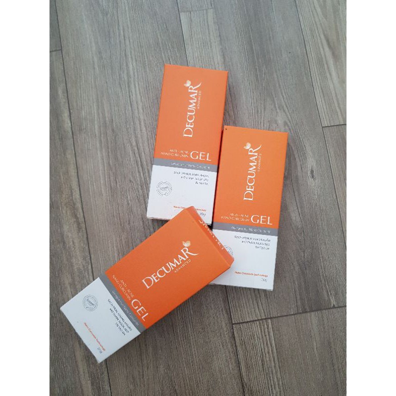 Gel ngừa mụn nano curcumin Decumar 20 gram